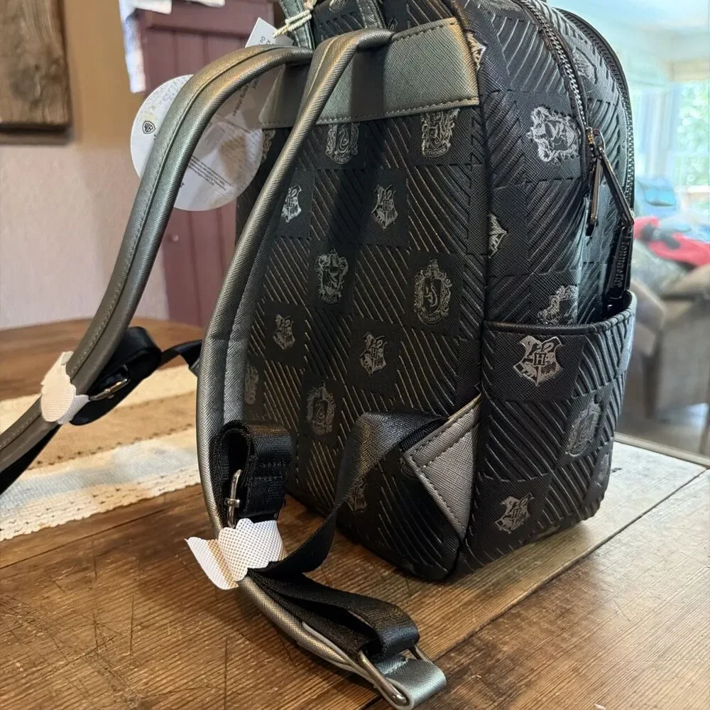 Loungefly x Harry Potter Hogwarts Houses Crests Mini Backpack